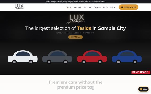Home page (desktop)