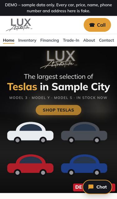Home page (phone)
