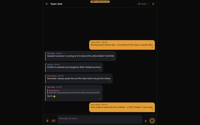 Team chat (desktop)